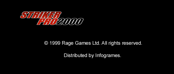 Striker Pro 2000 Title Screen